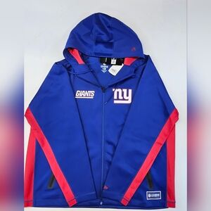 New Era X Combine Authentic Full-Zip Hoodie Size 3XL NWT New York Giants Big Blu